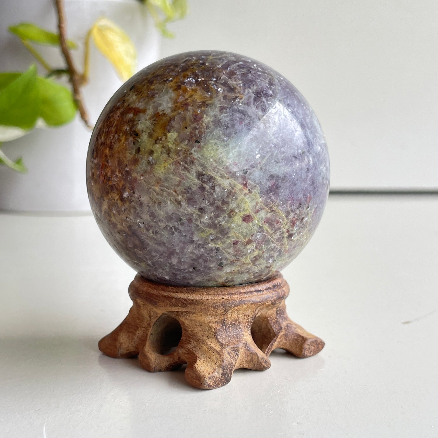 Lepidolite Sphere 6.4cm