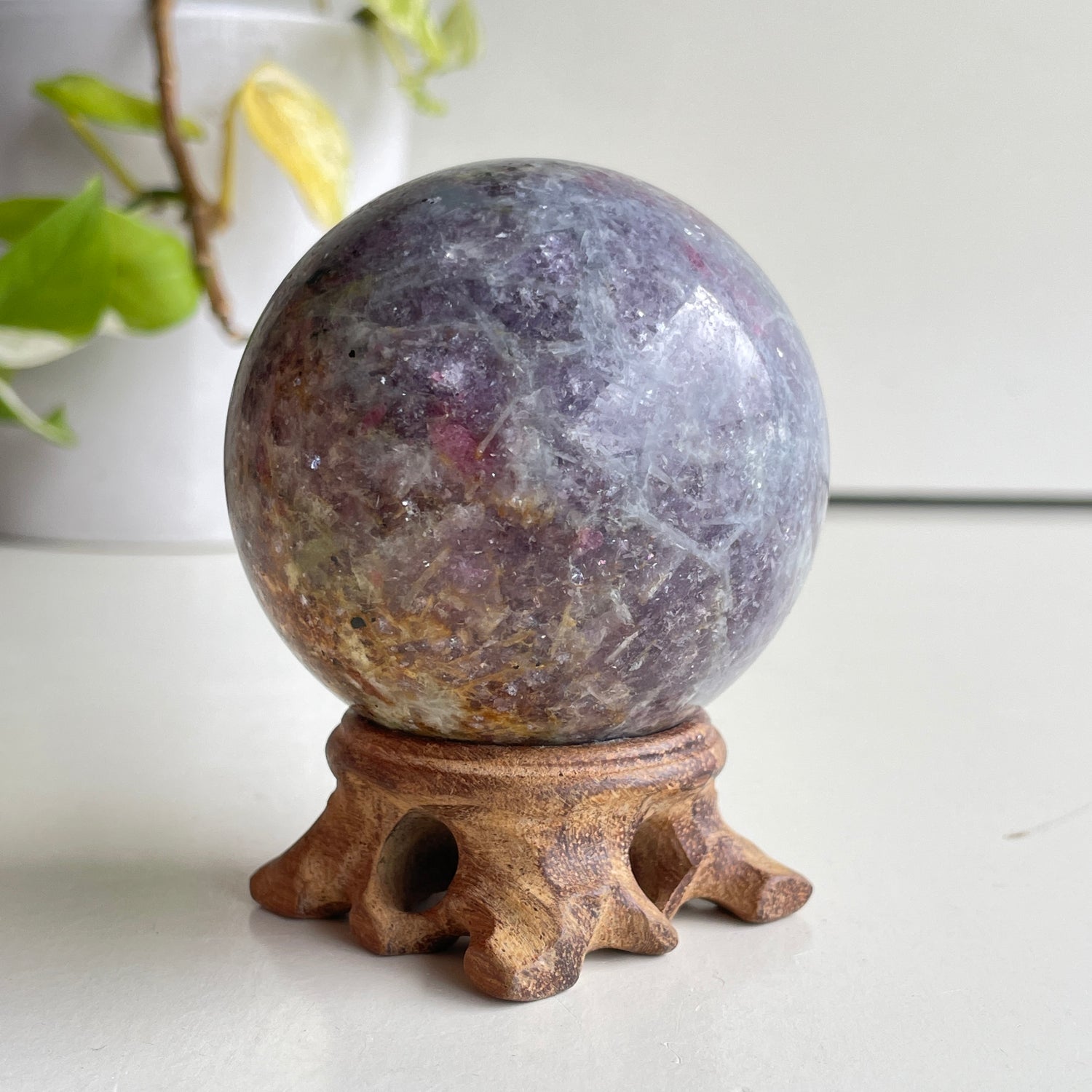 Lepidolite Sphere 6.4cm