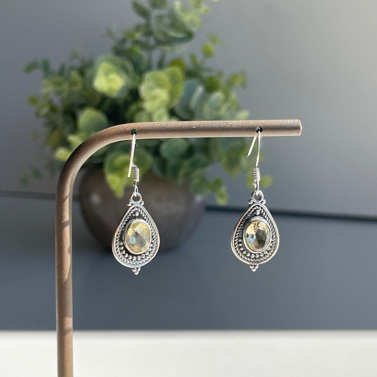 Citrine Oval Earrings