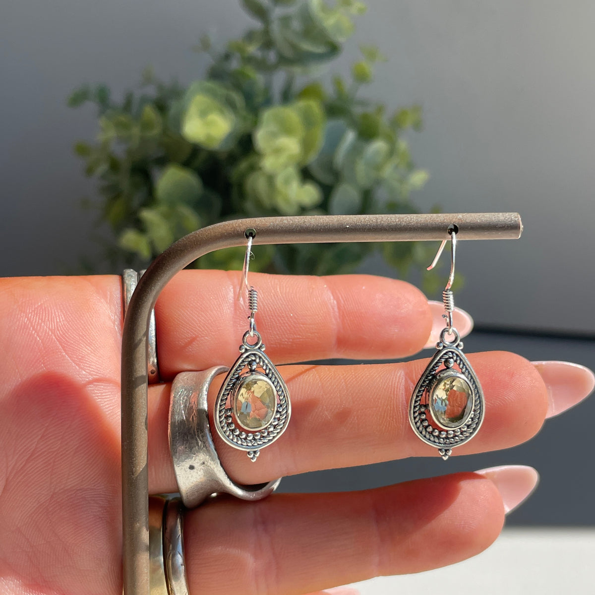 Citrine Oval Earrings