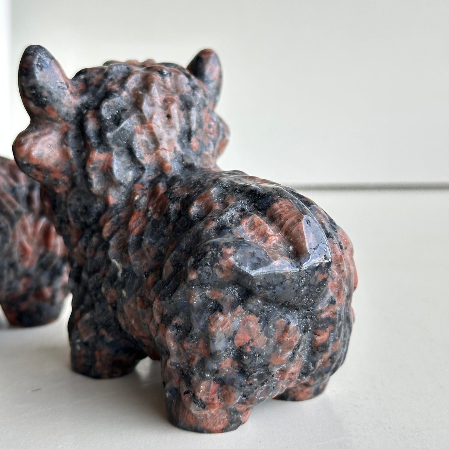 Feldspar & Garnet Highland Cow