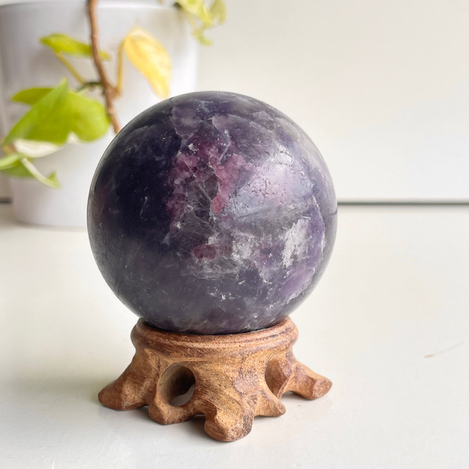 Lepidolite Sphere 6.3cm