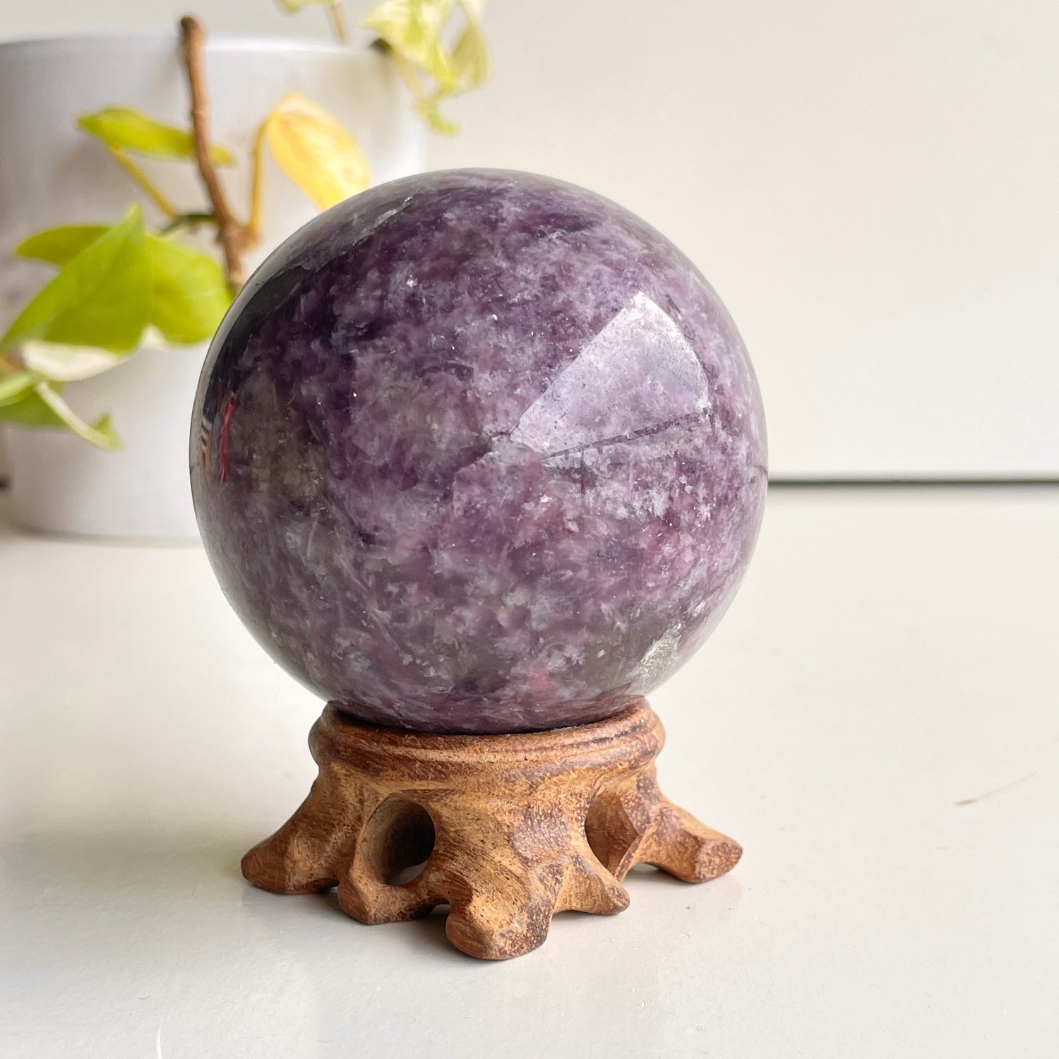 Lepidolite Sphere 6.9cm