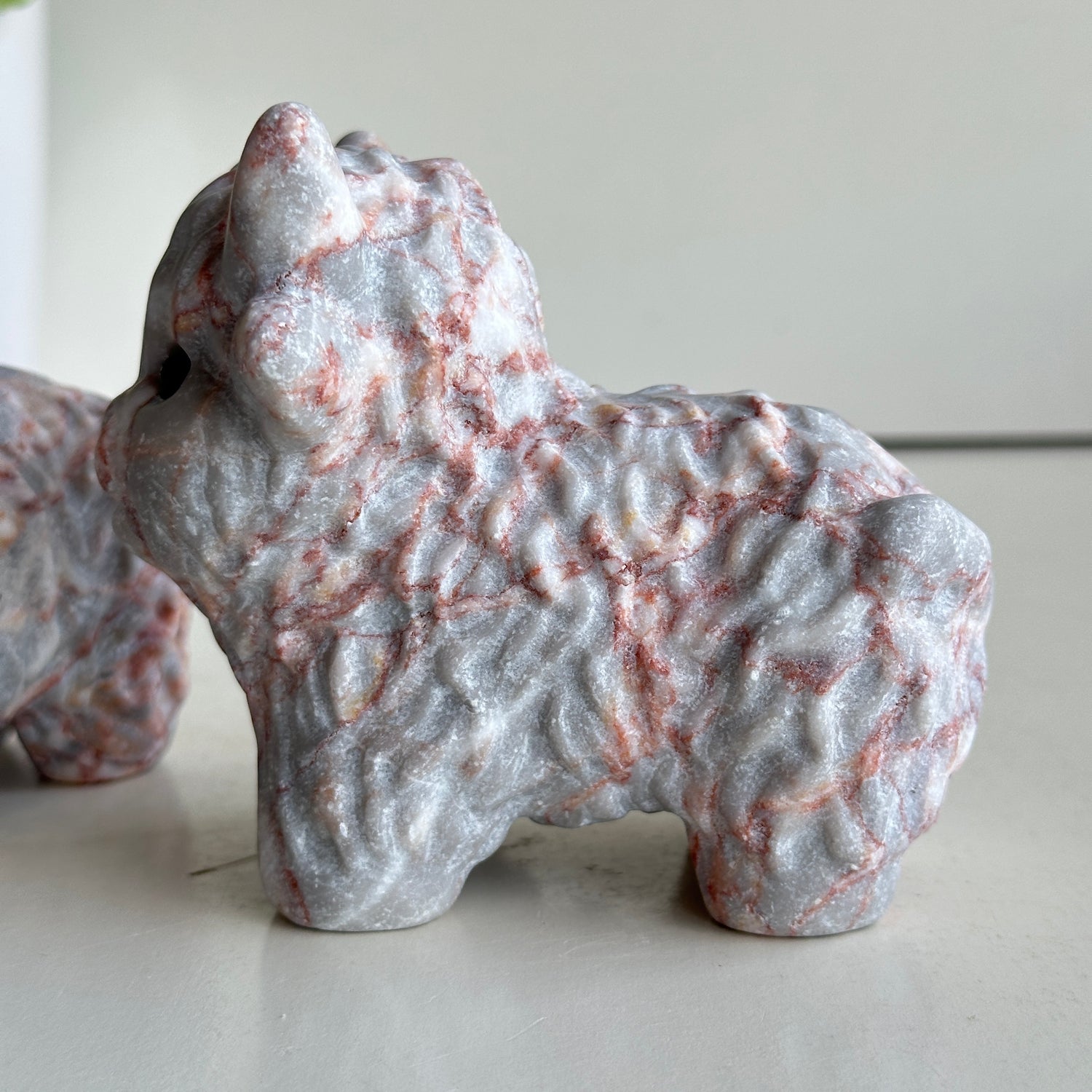 Red Vein Jasper Highland Cow