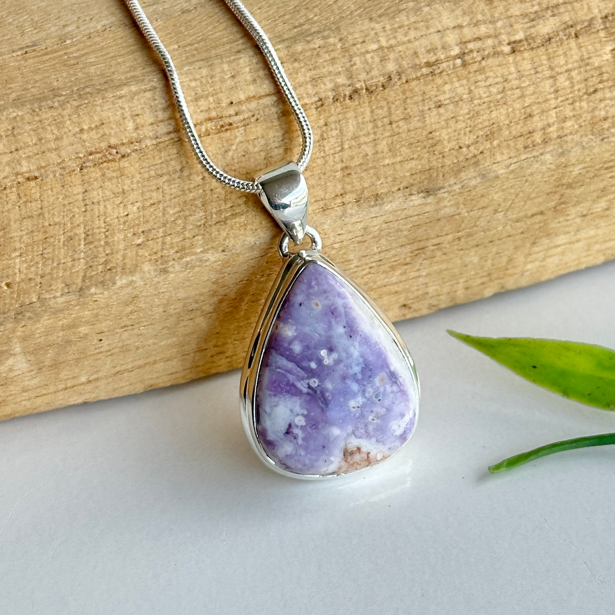 Violet Flame Teardrop Pendant