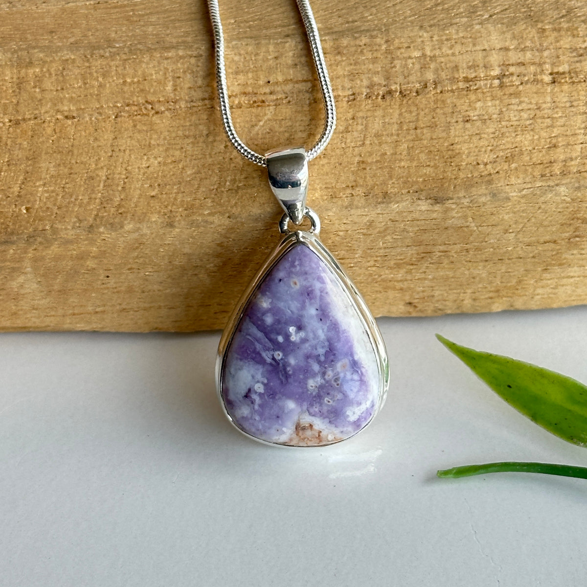 Violet Flame Teardrop Pendant
