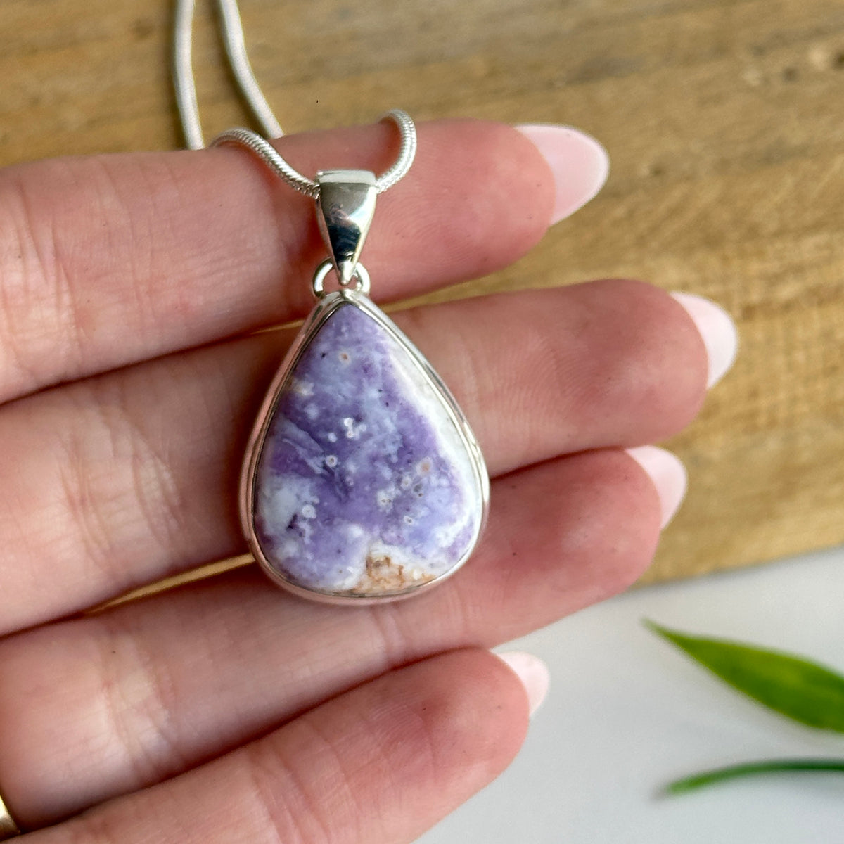 Violet Flame Teardrop Pendant