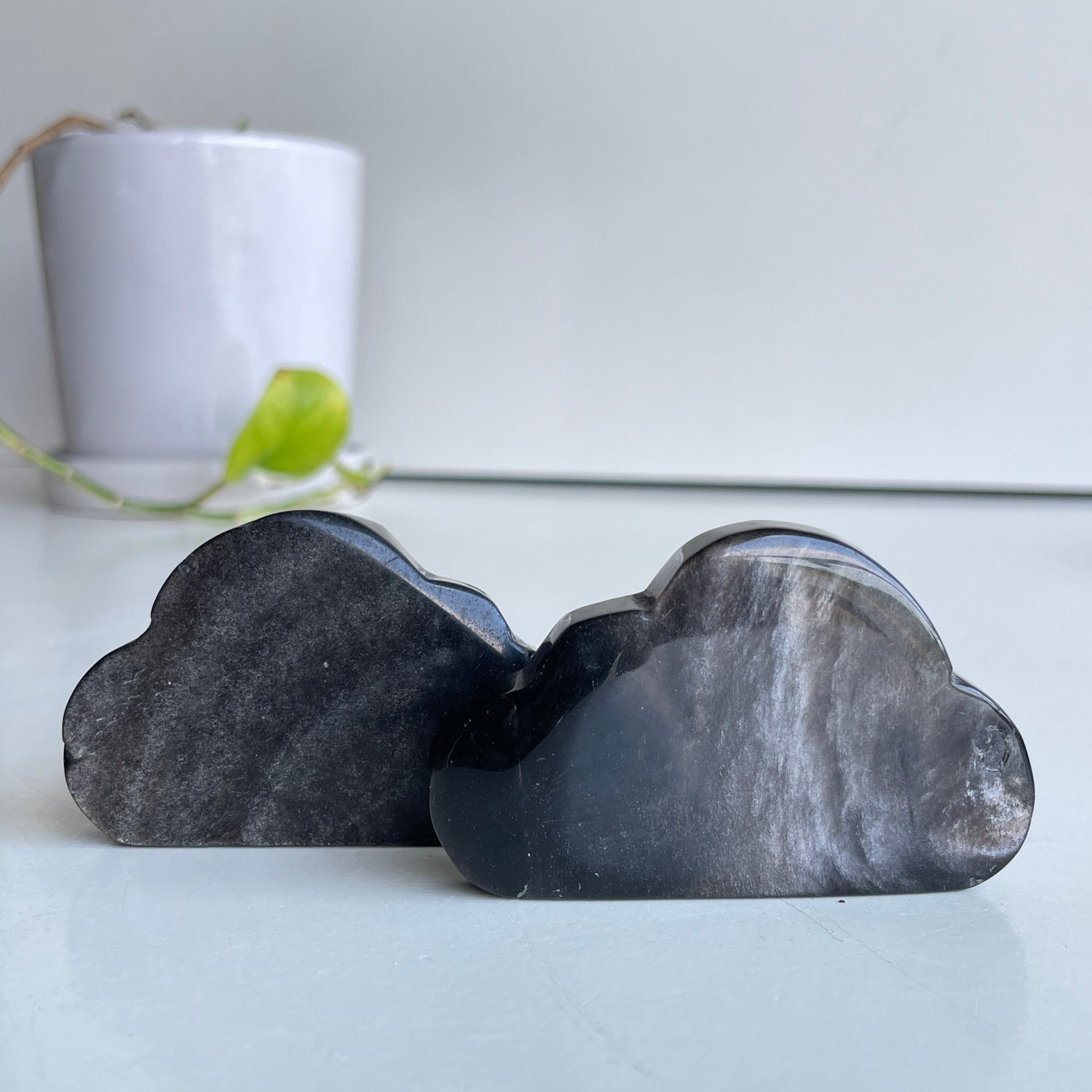 Silver Sheen Obsidian Cloud