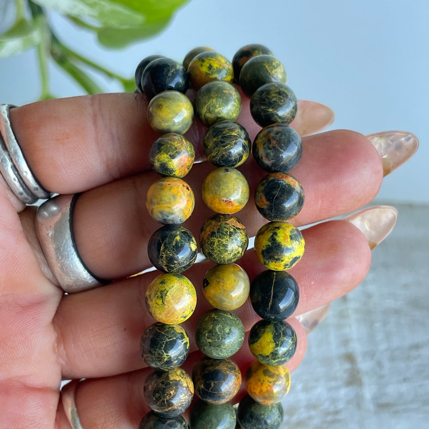 Realgar Beaded Bracelet