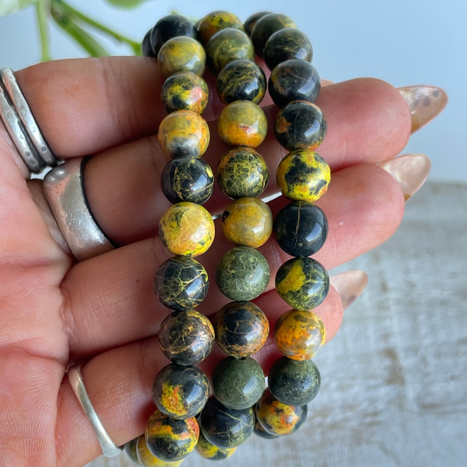 Realgar Beaded Bracelet