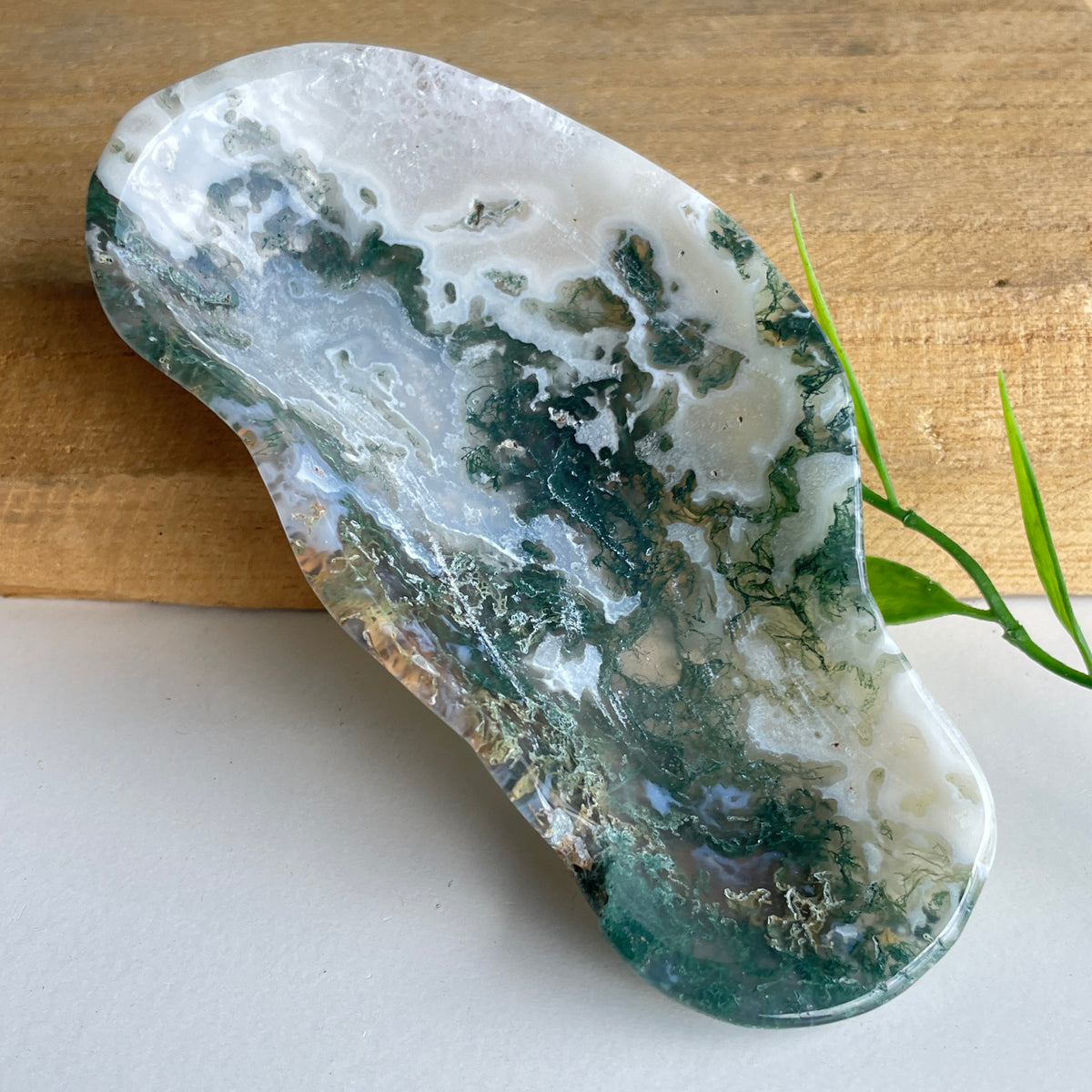 Moss Agate Bowl 78g