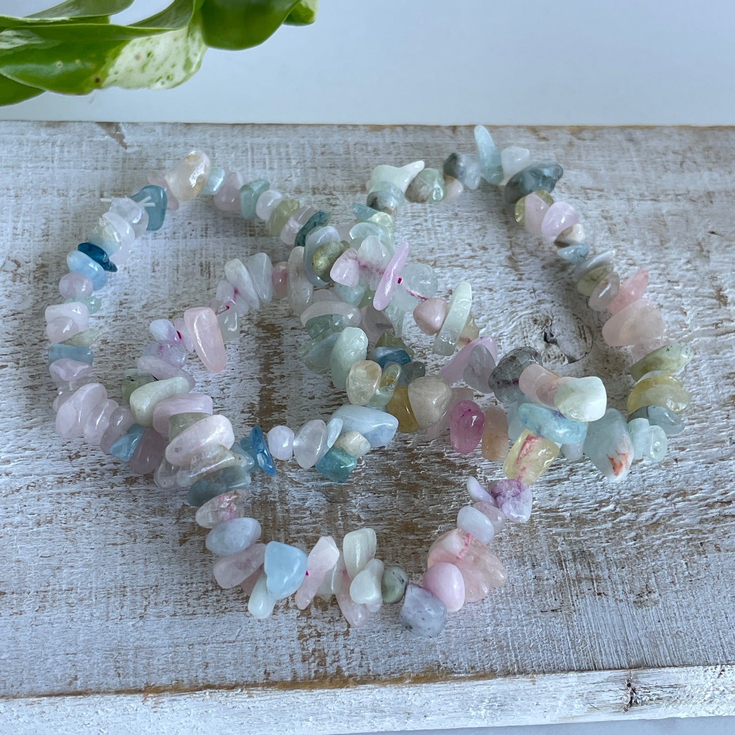 Morganite Chip Bracelet