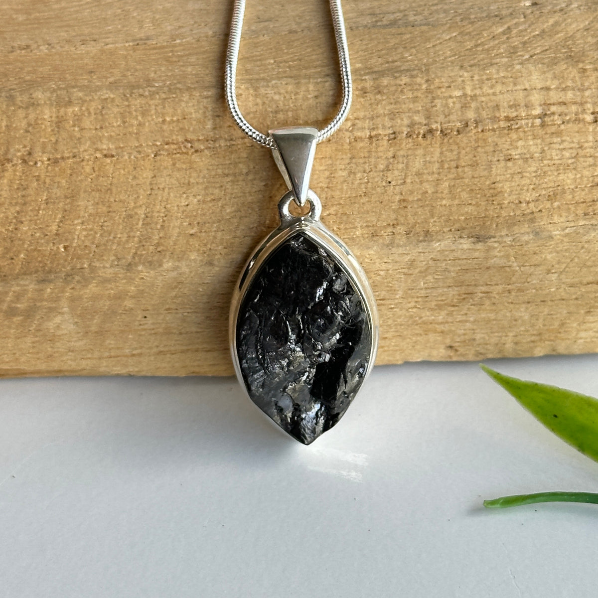Shungite Marquise Pendant