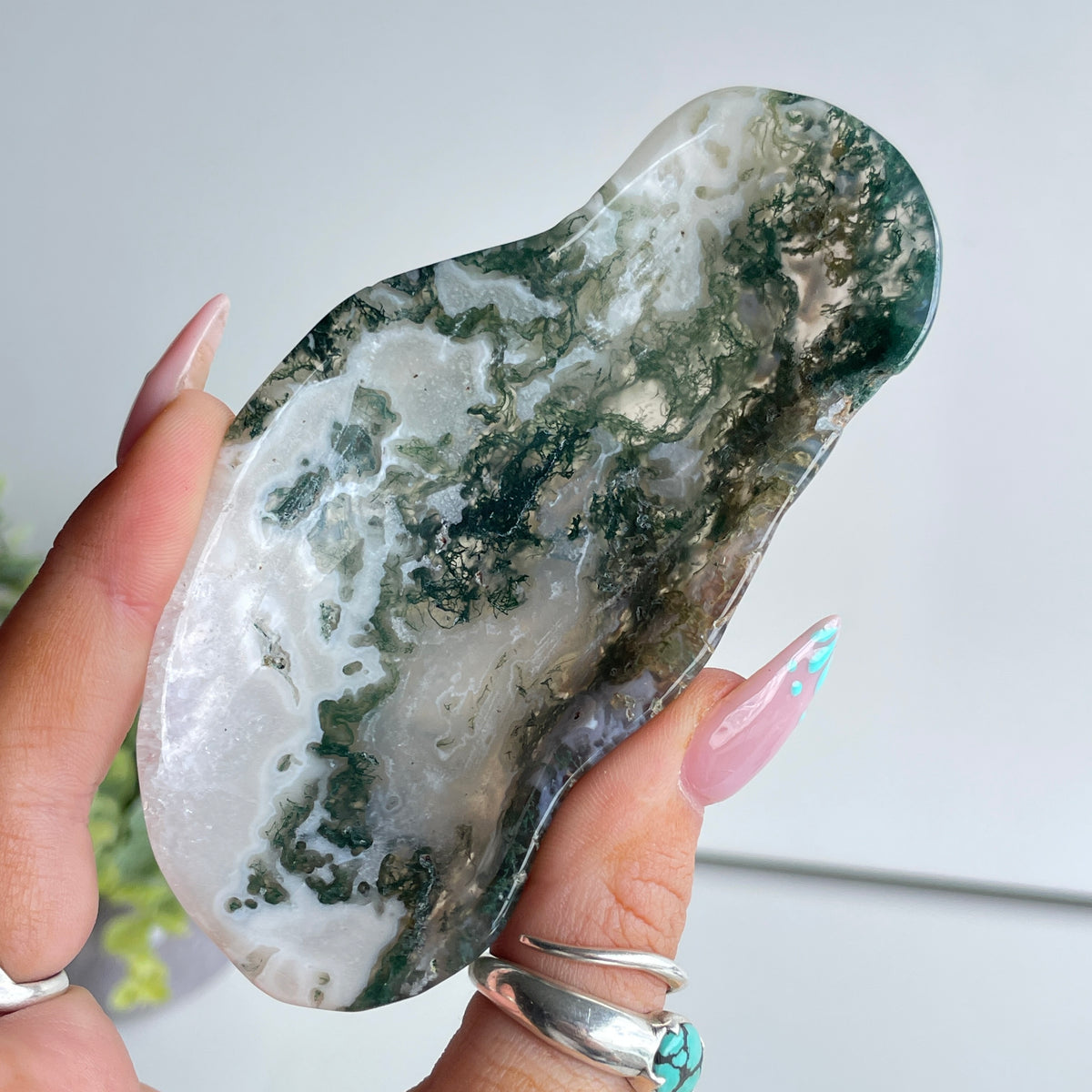 Moss Agate Bowl 78g