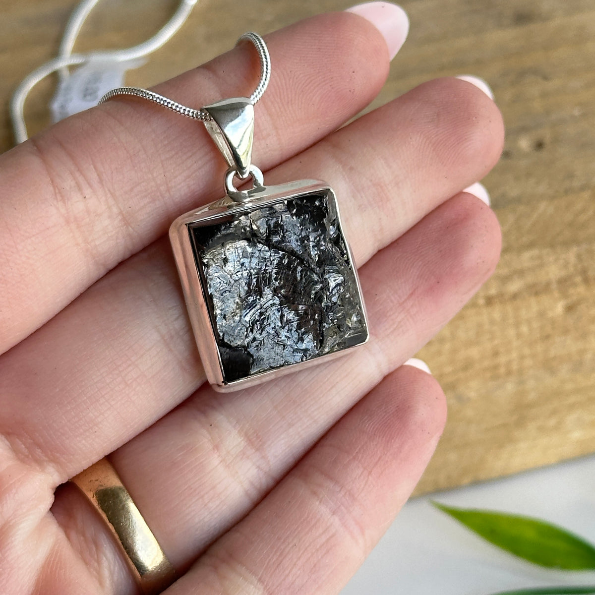 Shungite Square Pendant