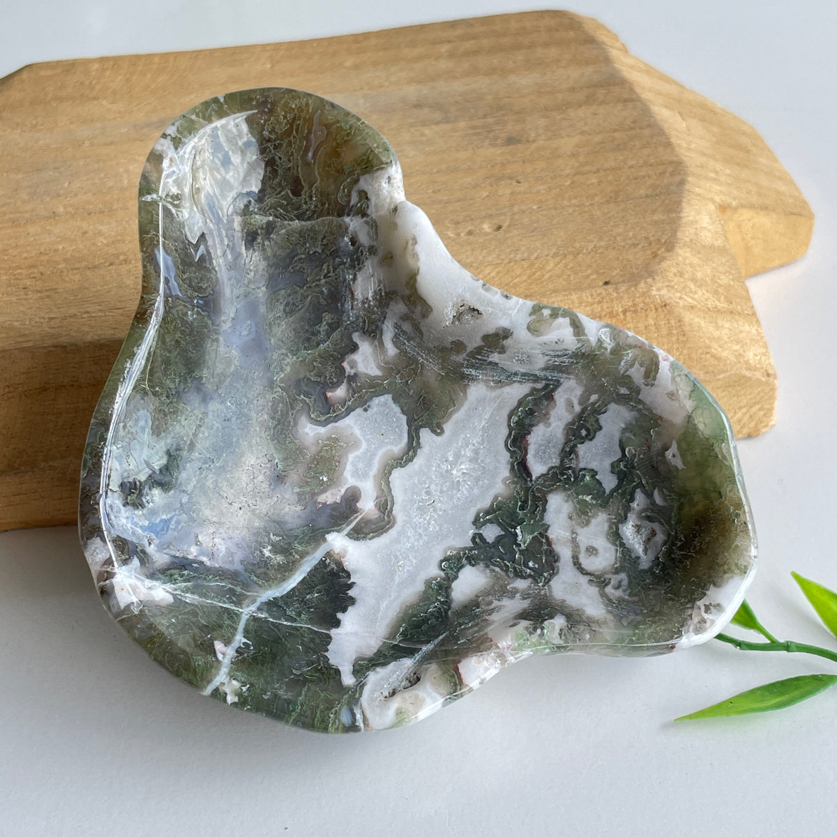 Moss Agate Bowl 272g