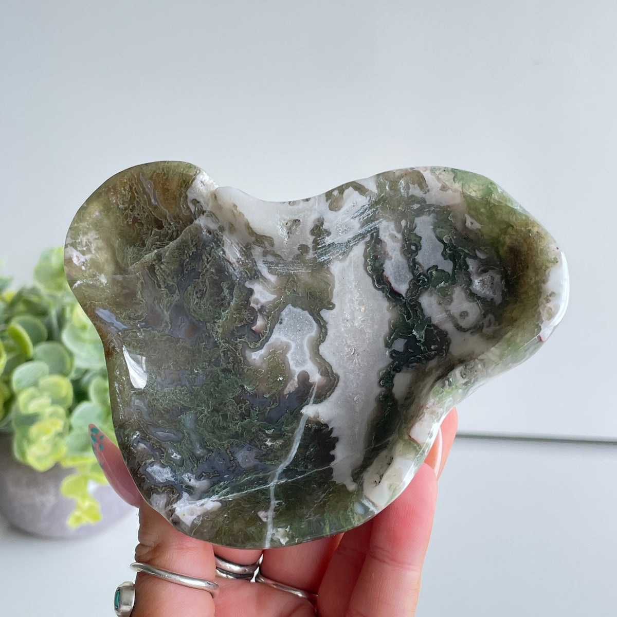 Moss Agate Bowl 272g