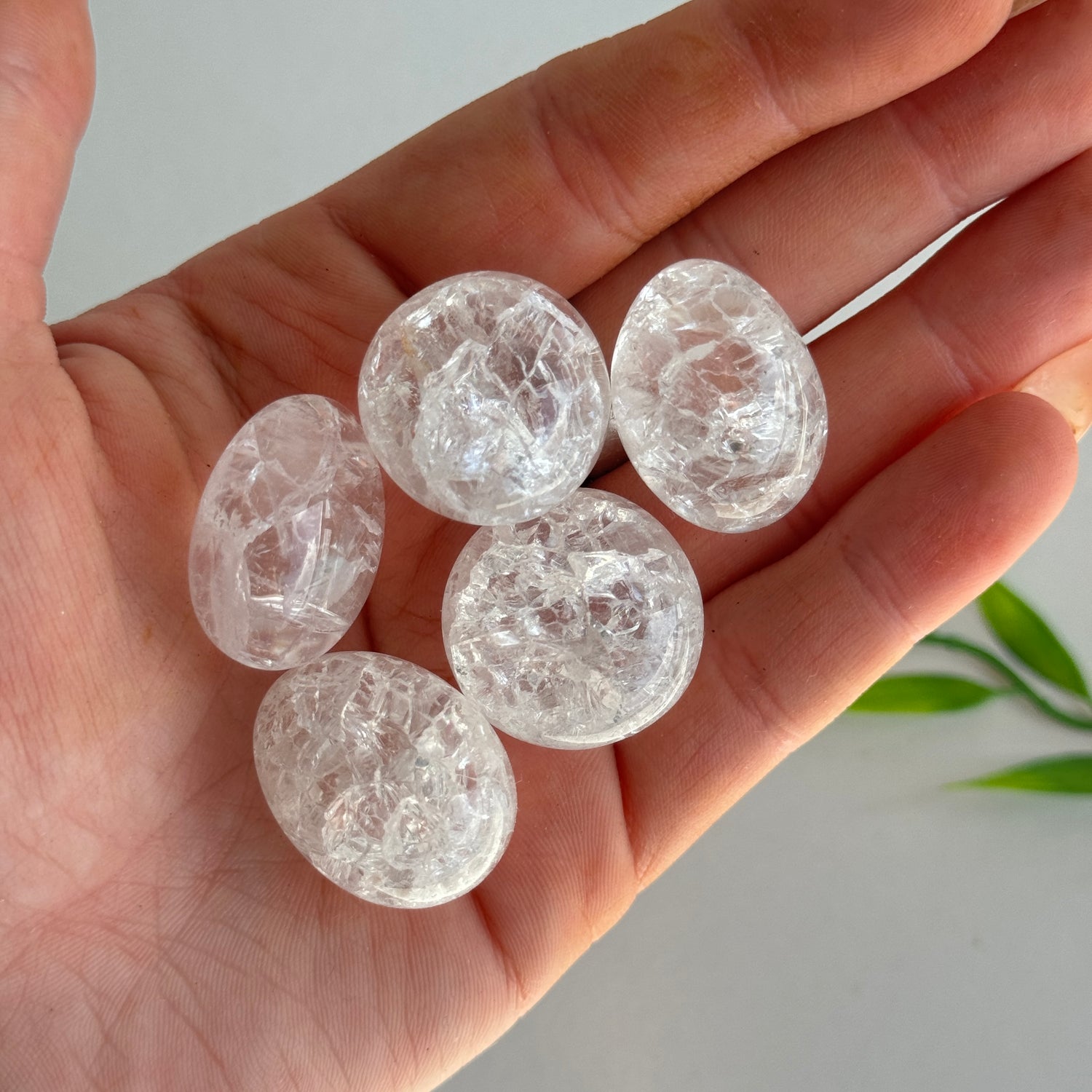 Crackled Quartz Tumbled