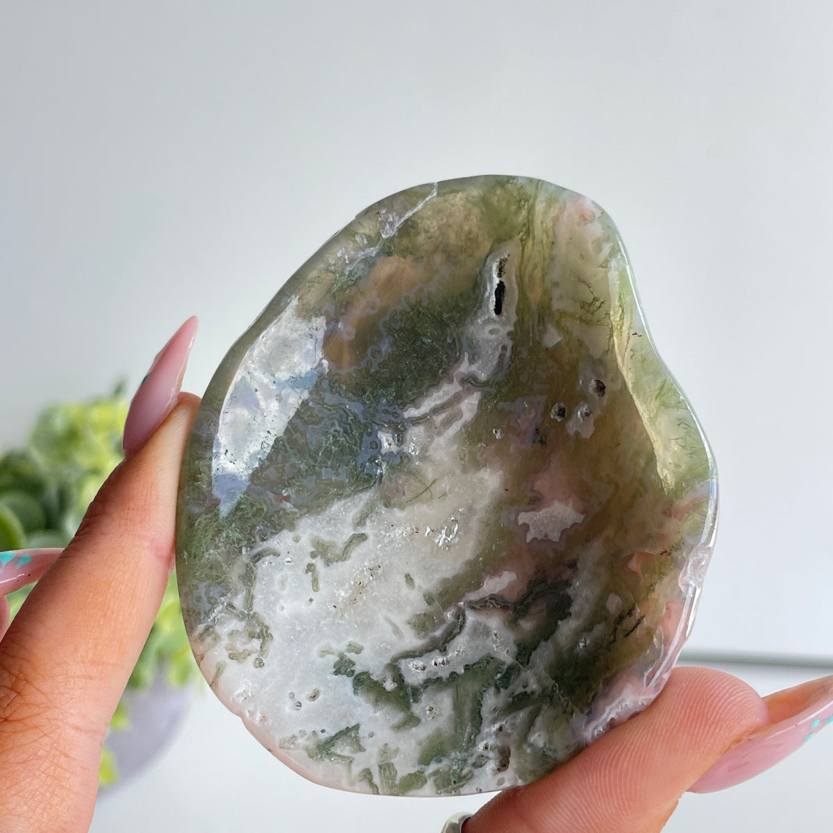 Moss Agate Bowl 128g