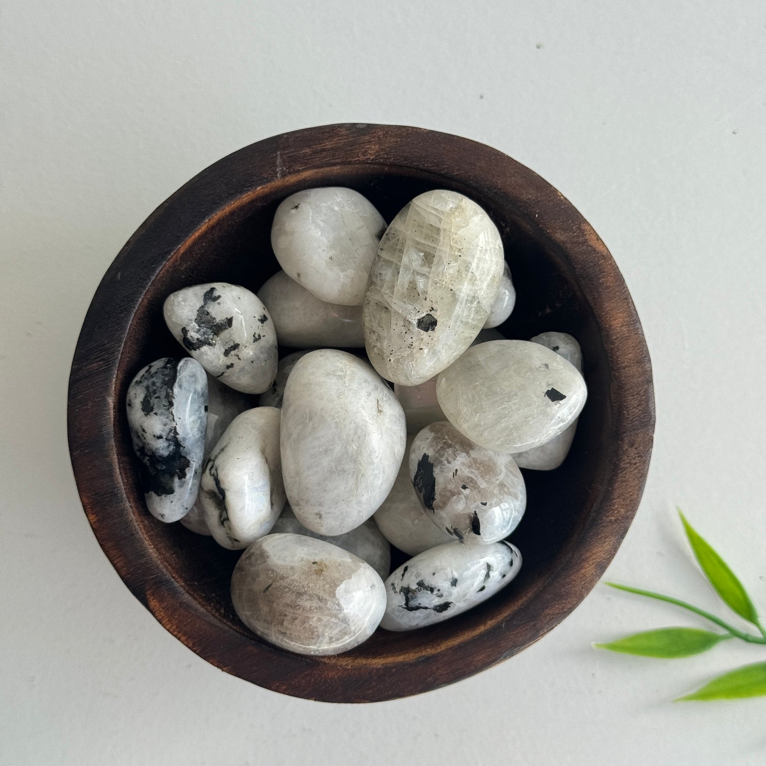 White Moonstone Tumbled