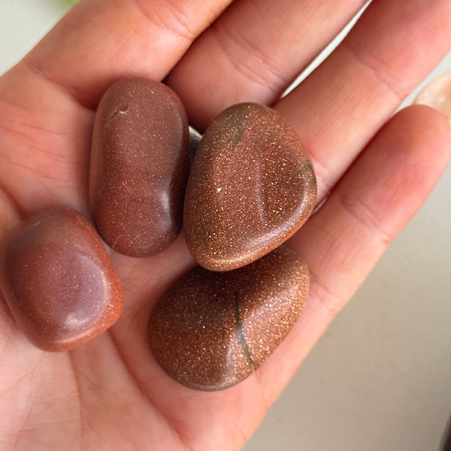 Orange Goldstone Tumbled