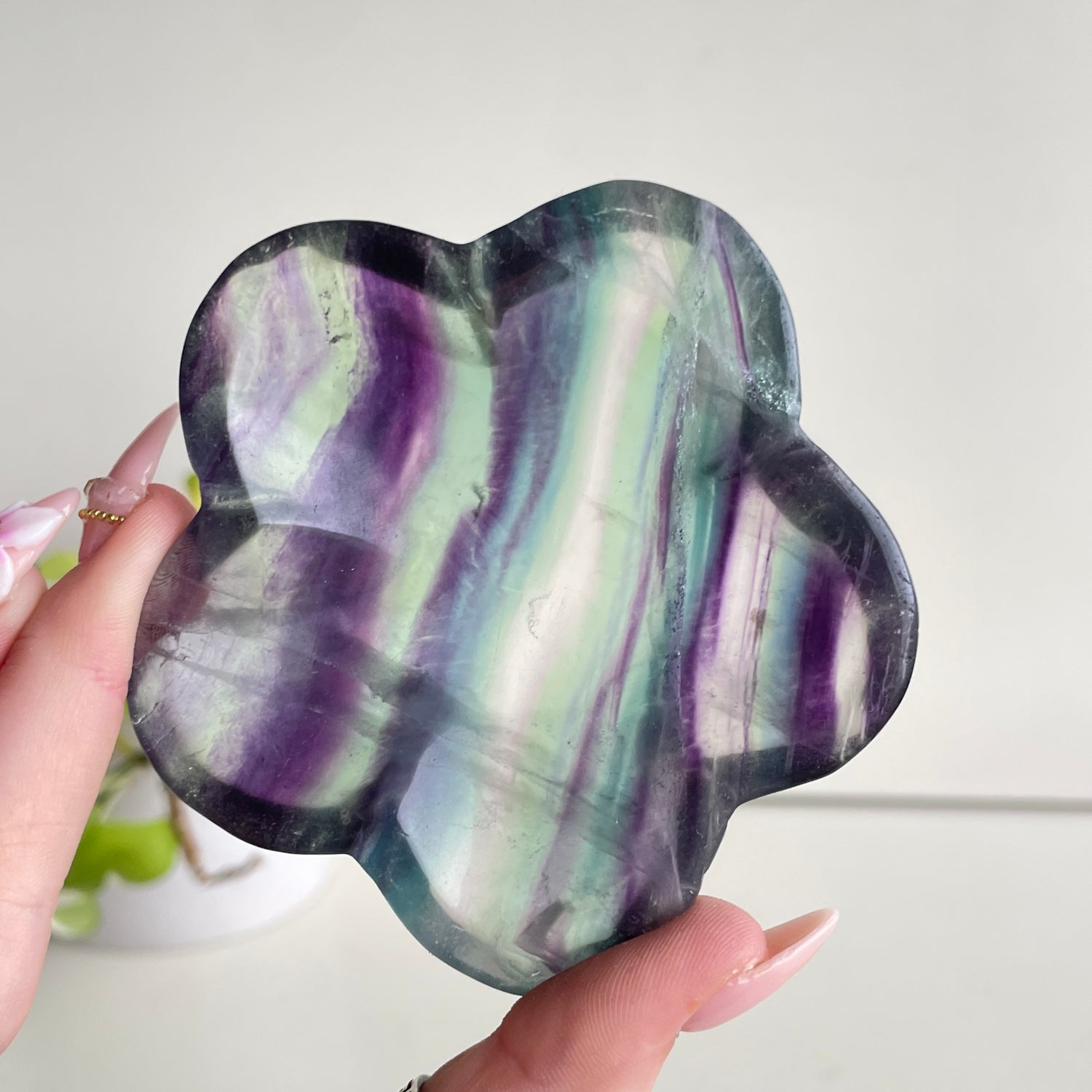 Fluorite Flower Bowl 5