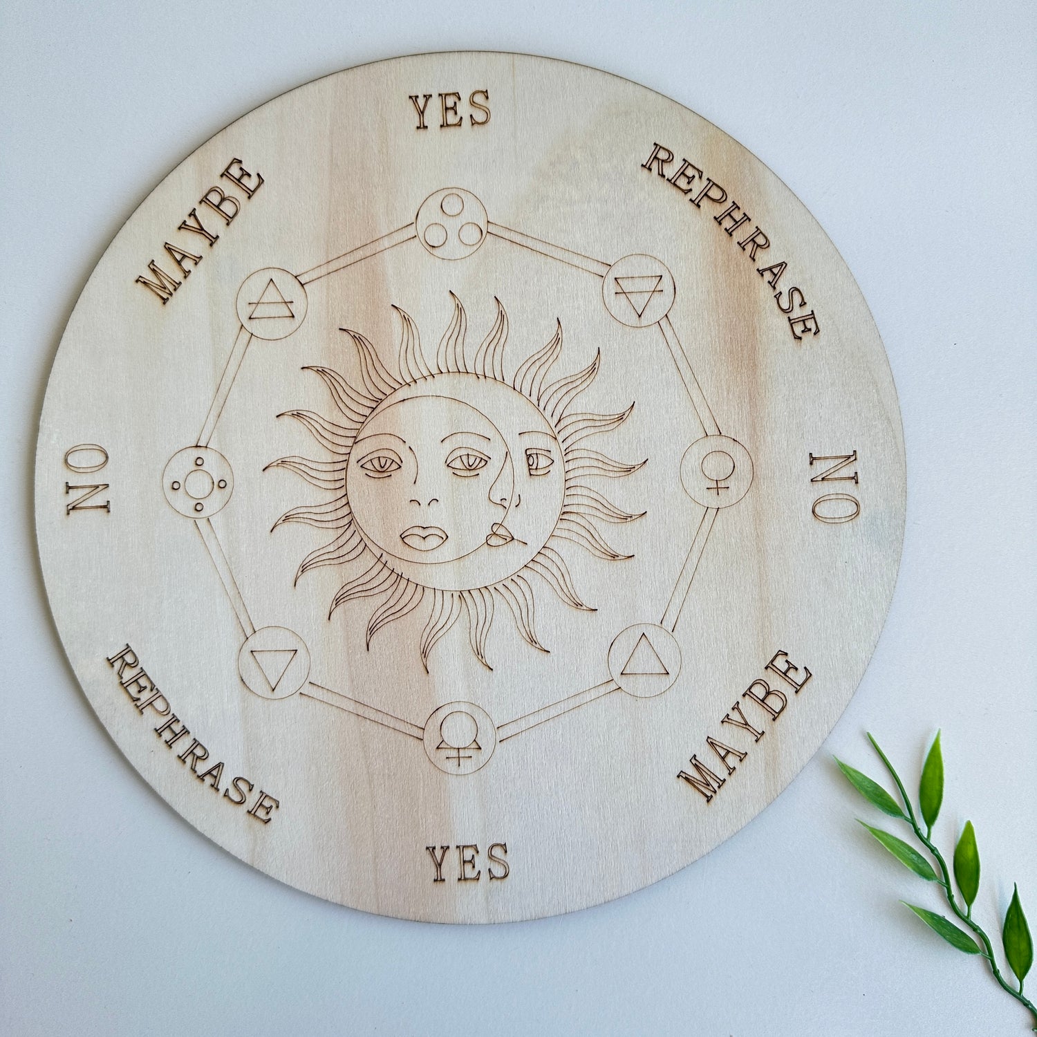 Sun Wooden Pendulum Board