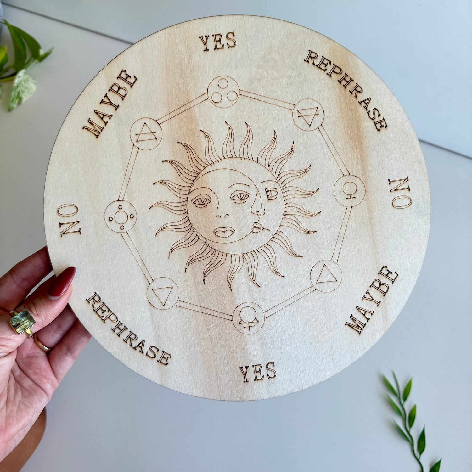 Sun Wooden Pendulum Board