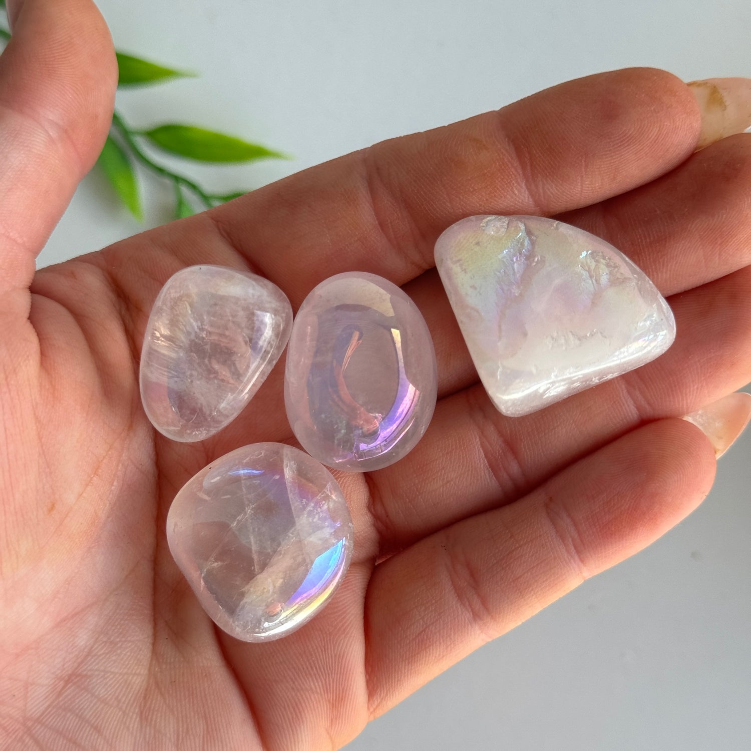 Rose Quartz Aura Tumbled