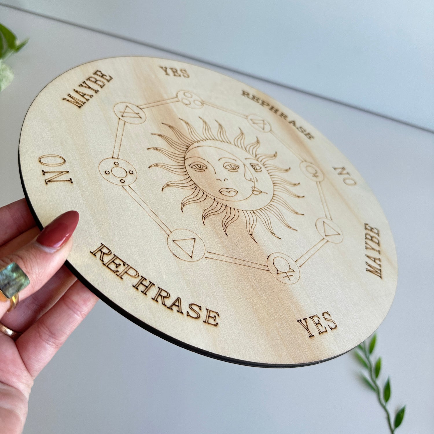 Sun Wooden Pendulum Board