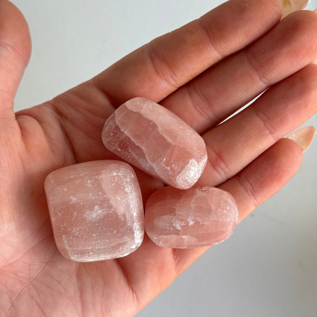 Rose Calcite Tumbled