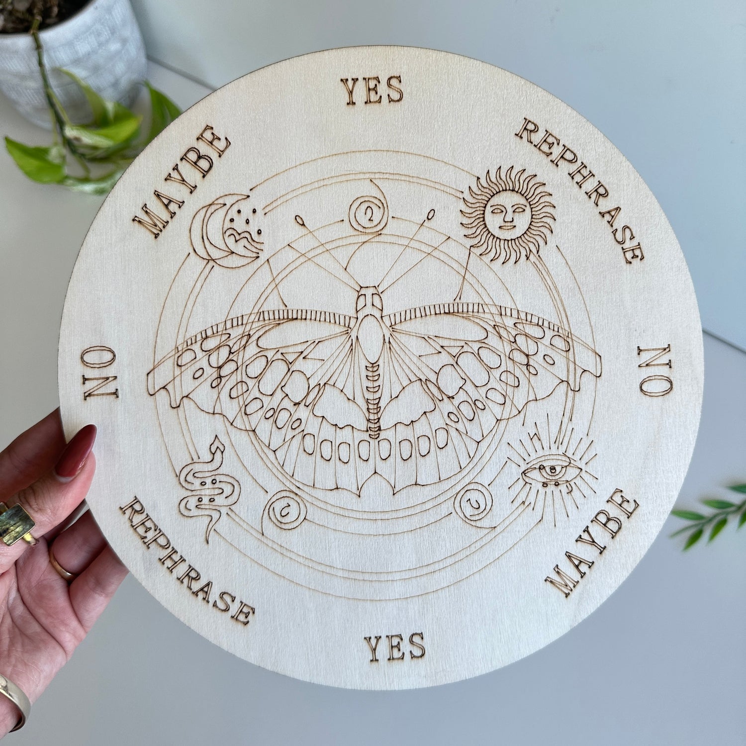 Butterfly Wooden Pendulum Board