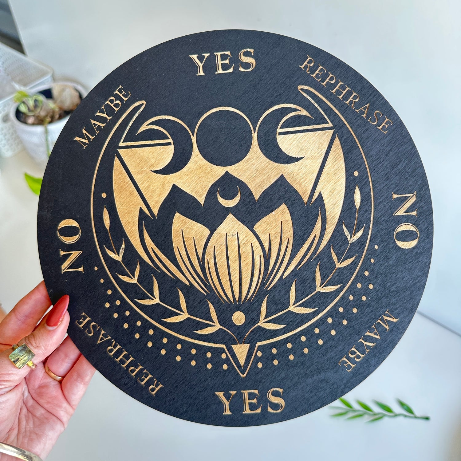 Lotus Triple Moon Pendulum Board