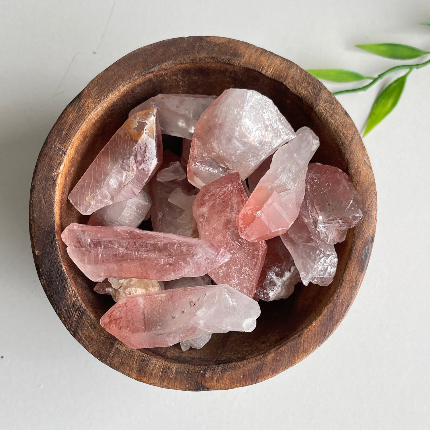 Pink Lemurian Quartz Points Assorted