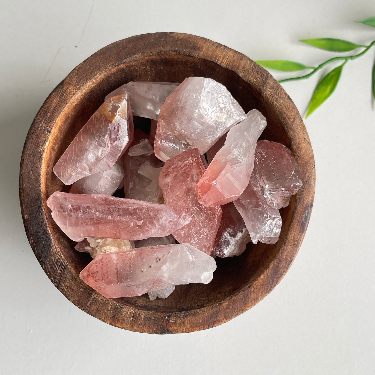 Pink Lemurian Quartz Points Assorted
