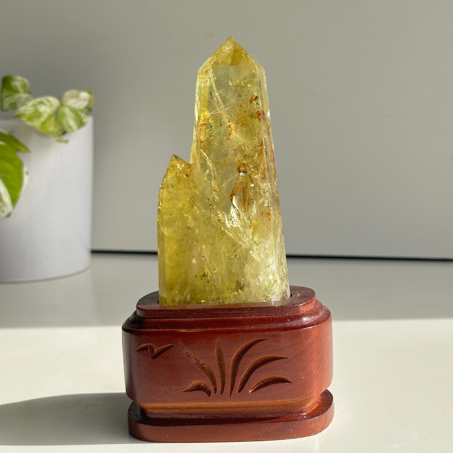 Citrine Twin Generator In Stand 13.5cm