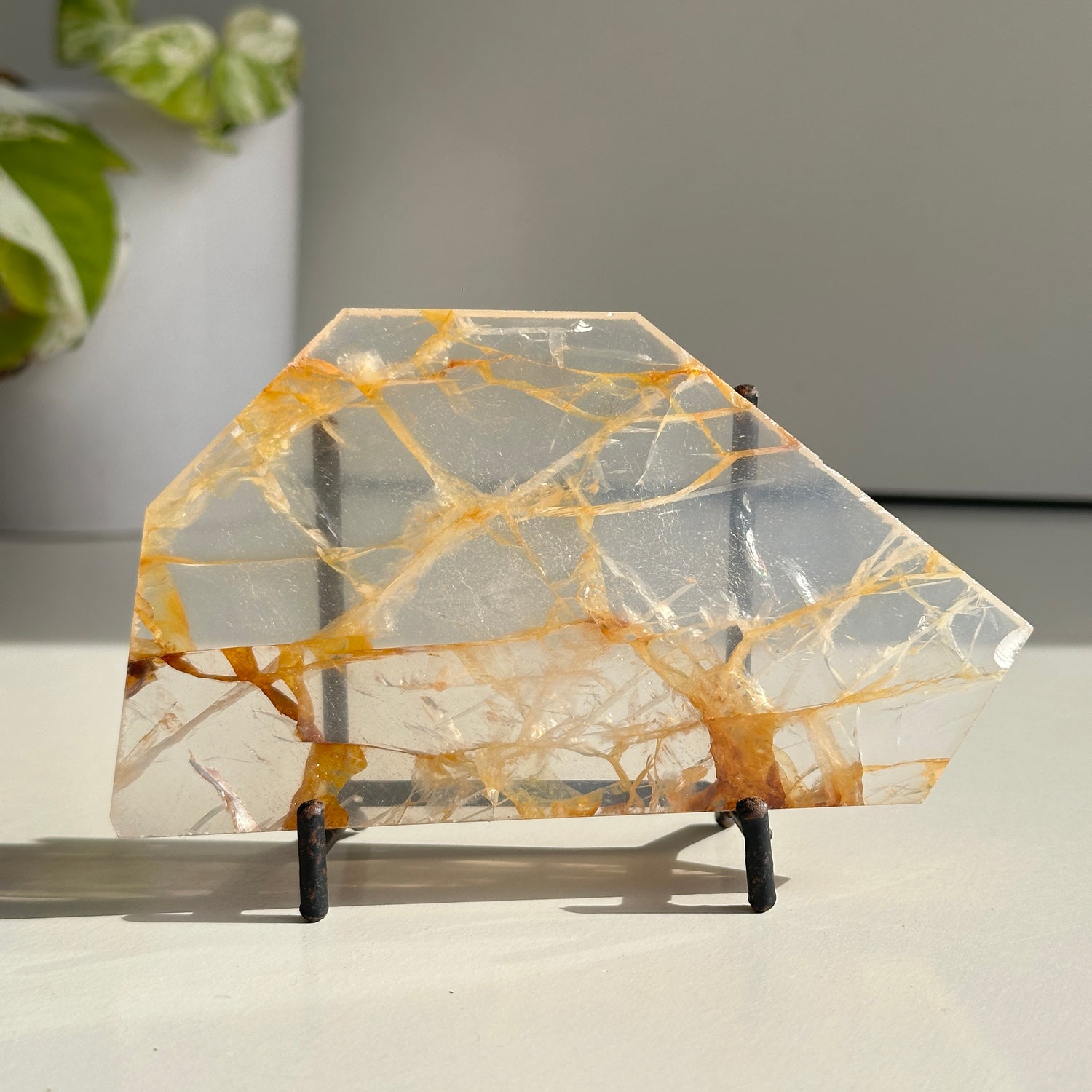 Golden Healer Quartz Slice 162g