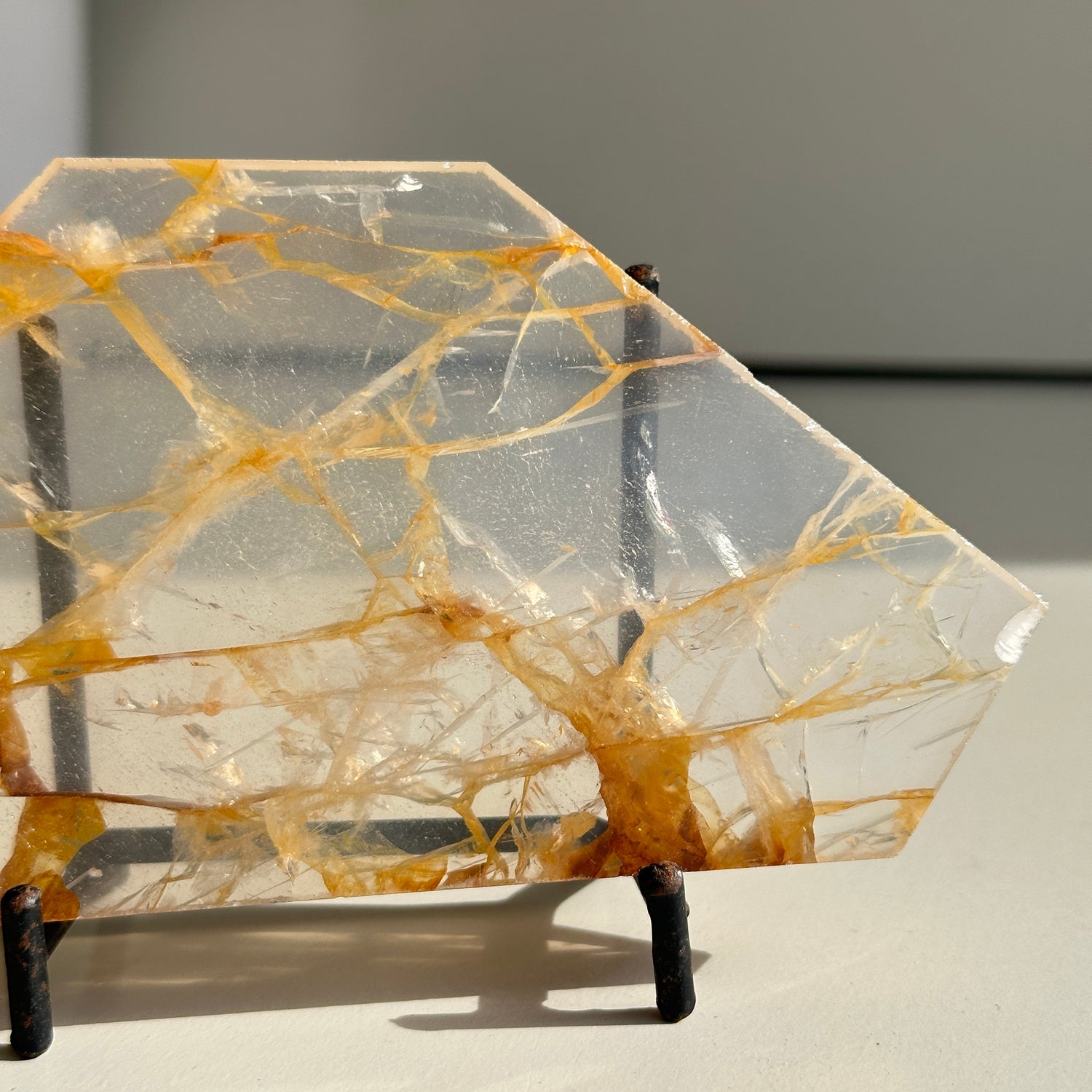 Golden Healer Quartz Slice 162g