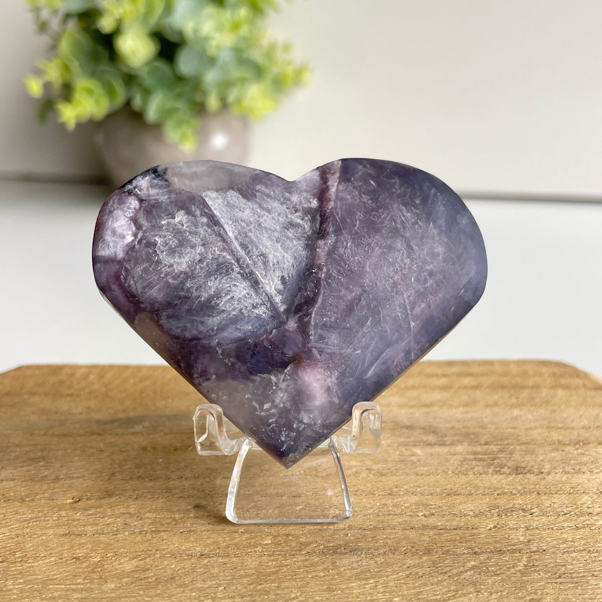 Lepidolite Mica Heart 6.2cm