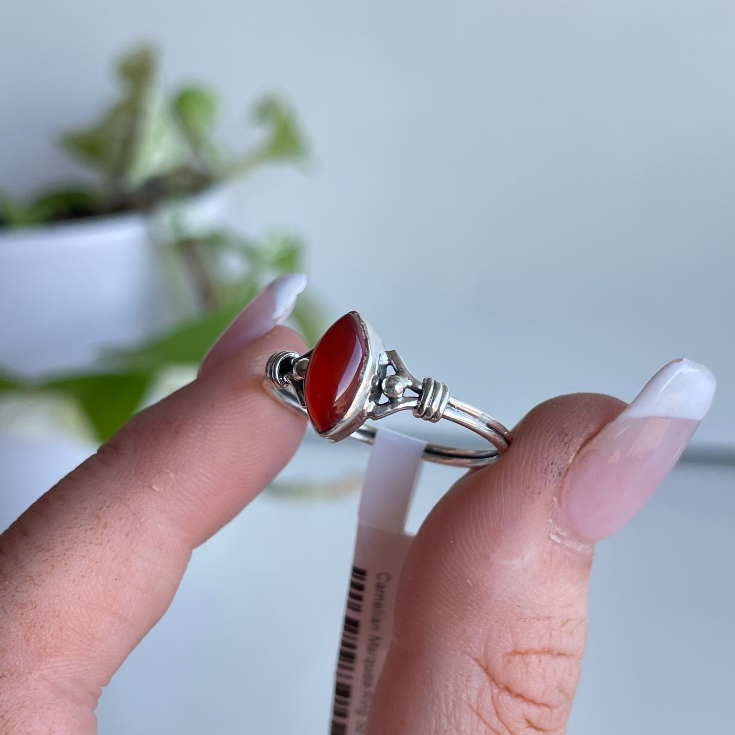 Carnelian Marquise Ring Sz11