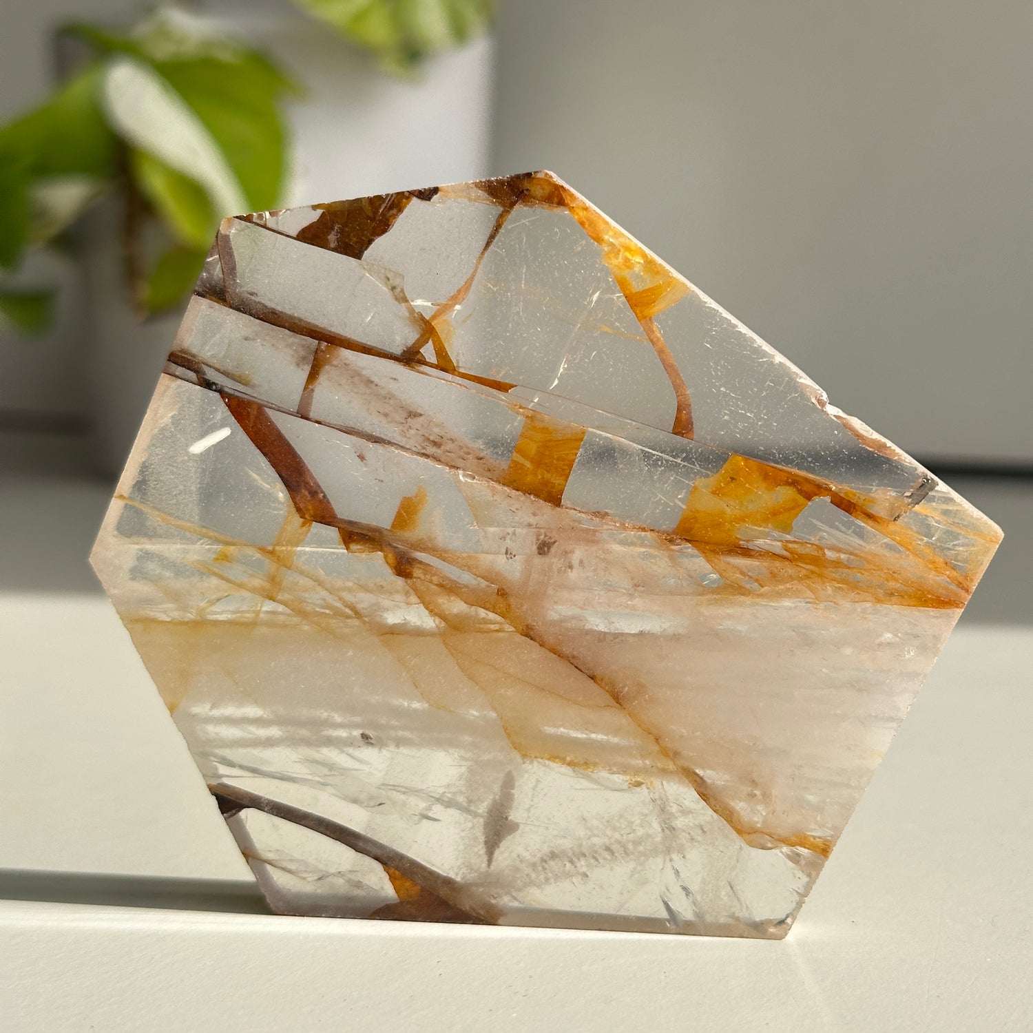 Golden Healer Quartz Slice 106g