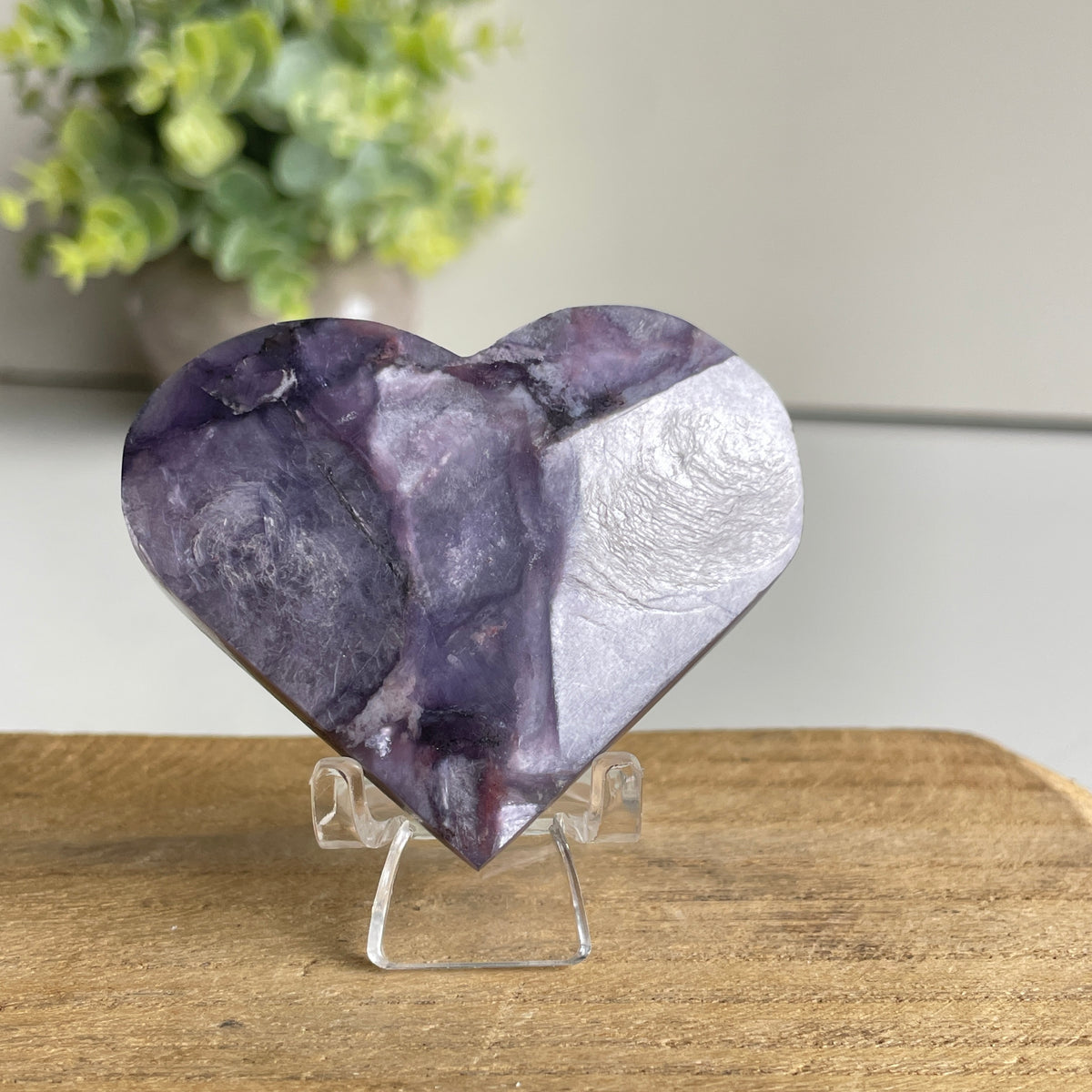 Lepidolite Mica Heart 6cm