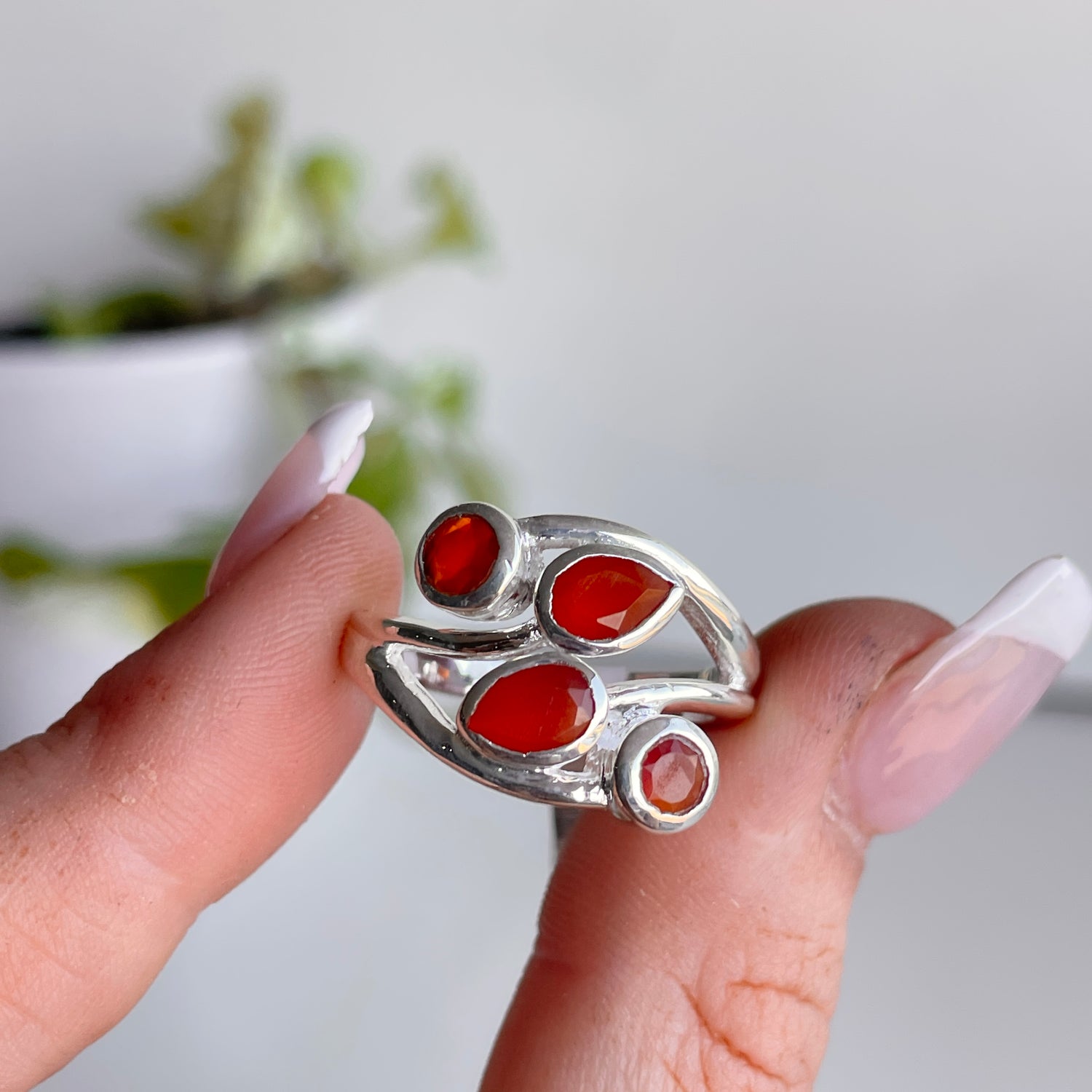 Carnelian Multi Stone Ring