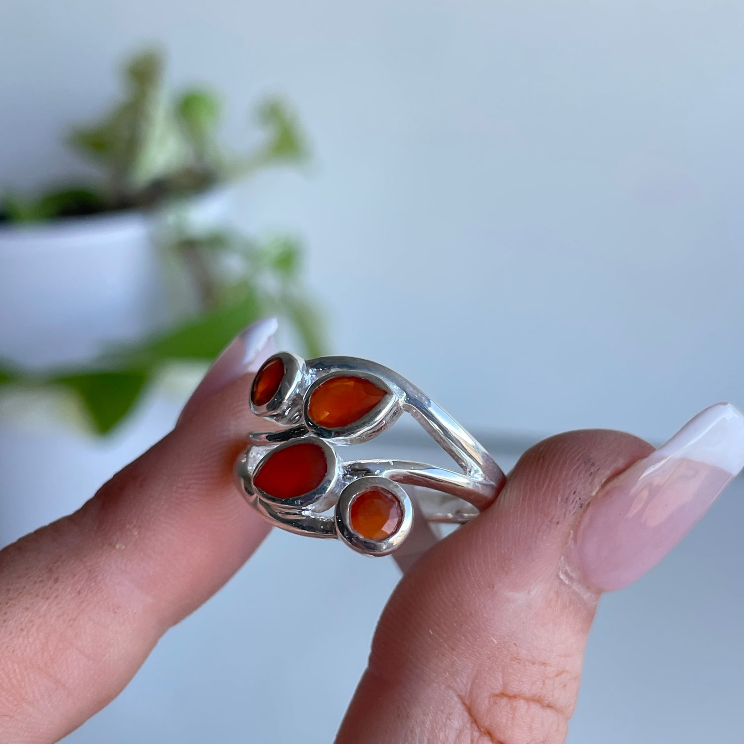 Carnelian Multi Stone Ring