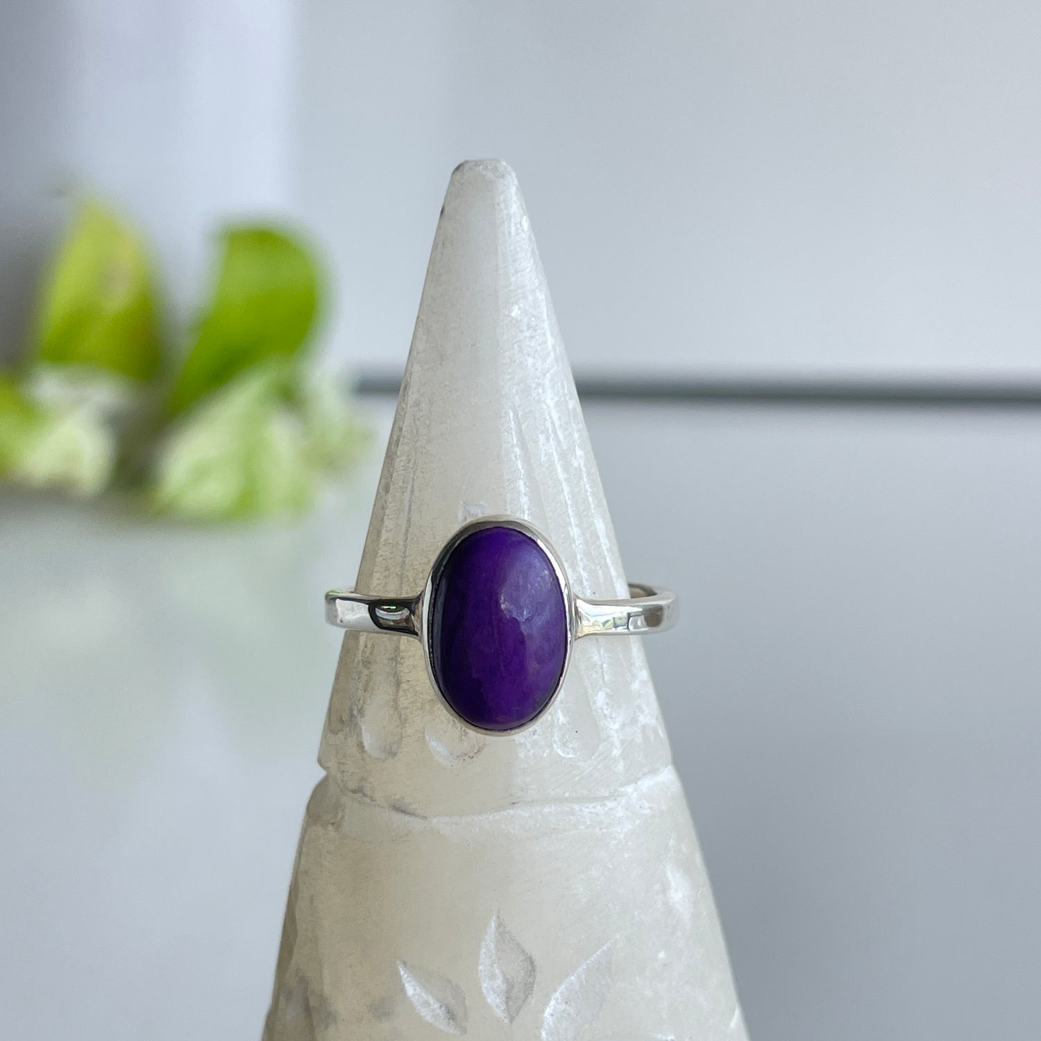 Sugilite Oval Ring Sz7 003