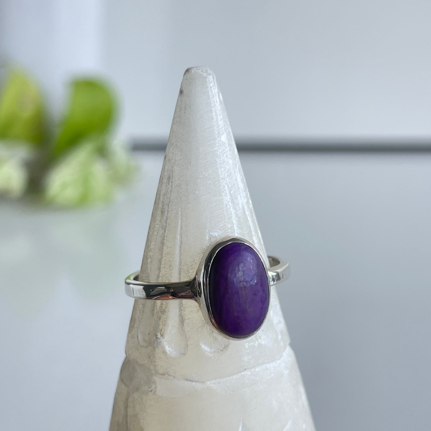 Sugilite Oval Ring Sz7 003