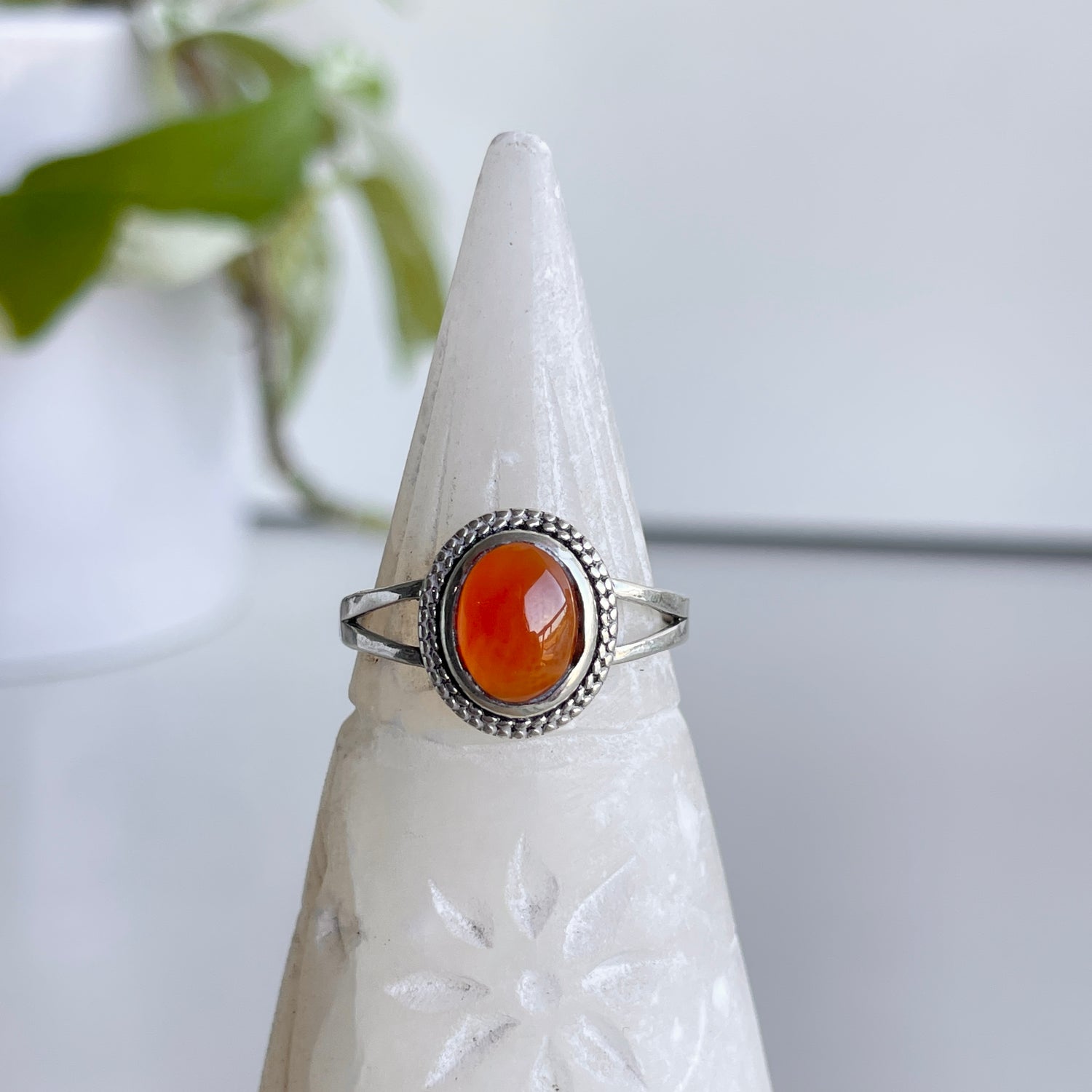 Carnelian Oval Ring