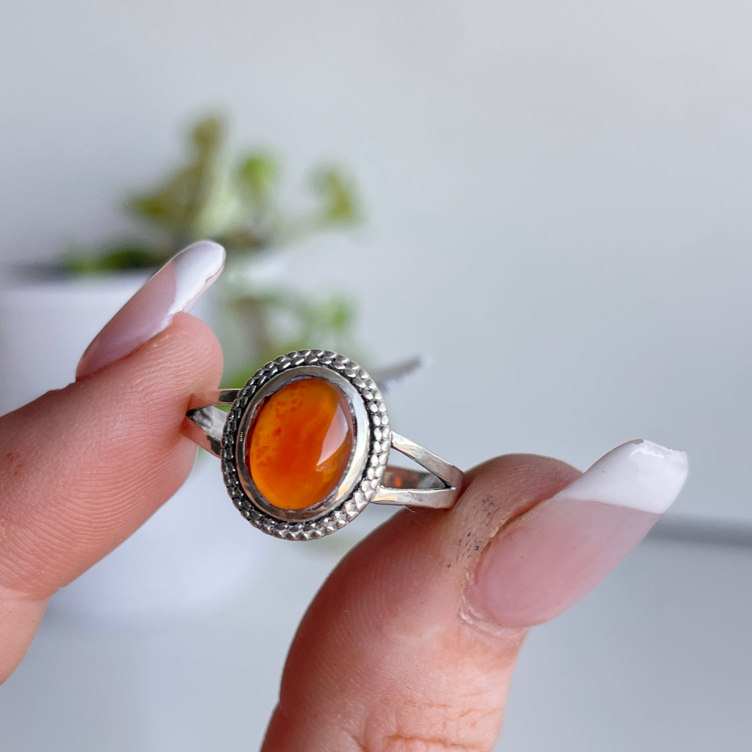 Carnelian Oval Ring