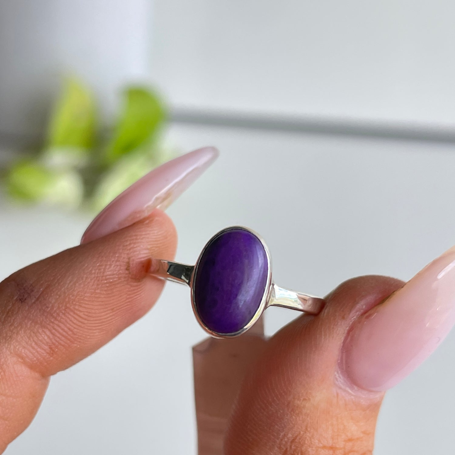Sugilite Oval Ring Sz7 003
