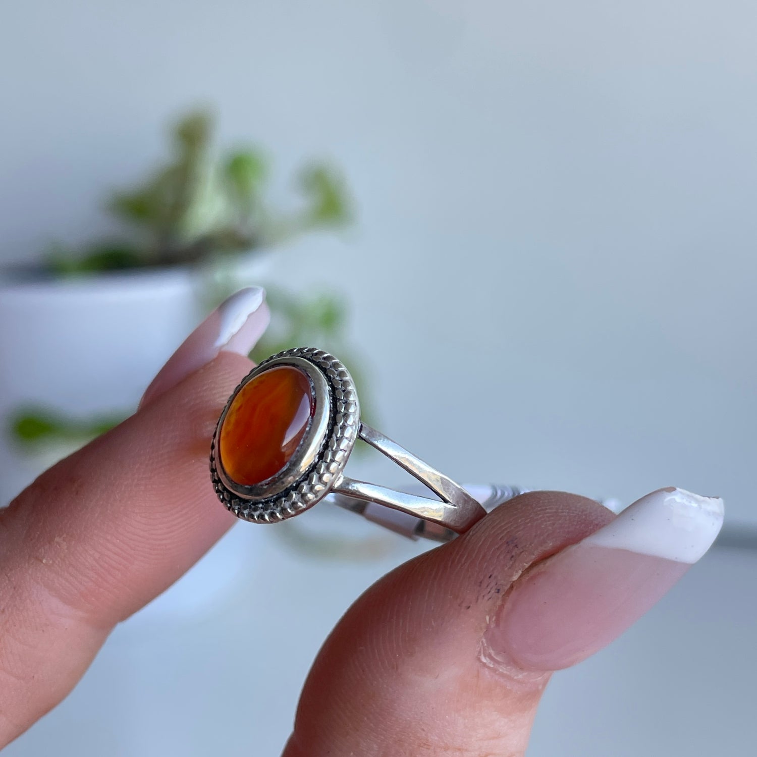 Carnelian Oval Ring